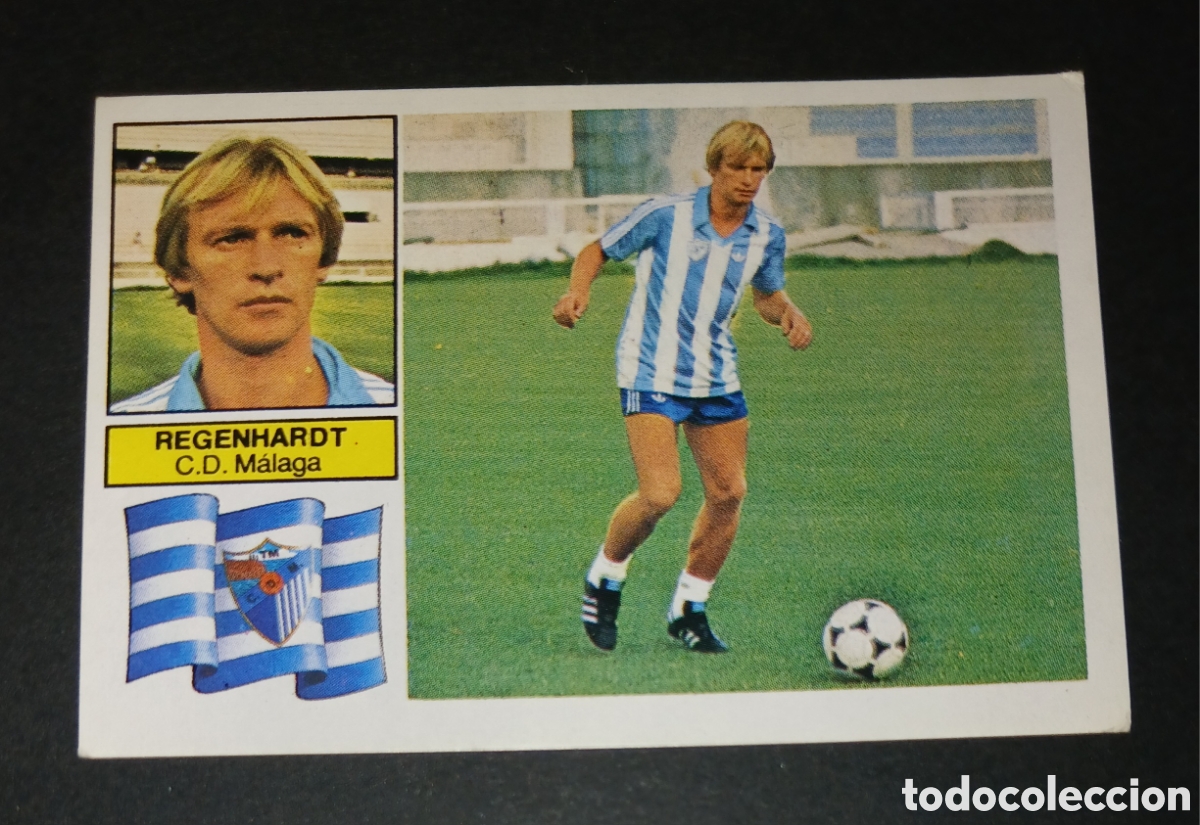 Cromos de f&uacute;tbol: Cromo Regenhardt CD Malaga &Uacute;ltimo Fichaje 20 Ediciones Este 1982-1983 (82-83) Nunca Pegado Sin Pegar