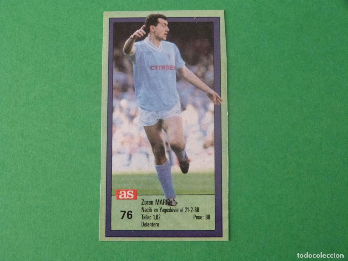 Cromos de f&uacute;tbol: CROMO FUTBOL MARIC CELTA DE VIGO RECORTADO N&ordm; 76 ASES DE LA LIGA 1989-1990/89-90 DIARIO AS