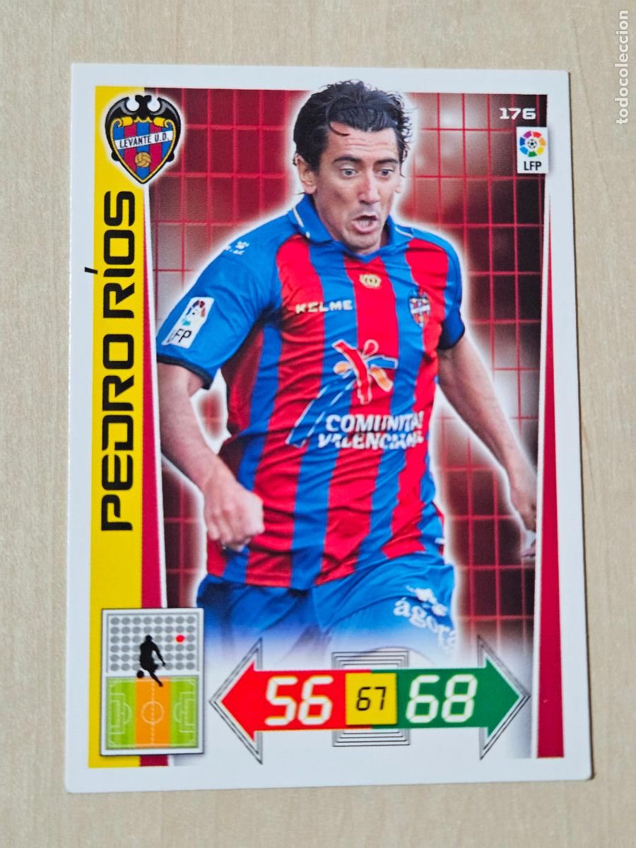 Cromos de f&uacute;tbol: FICHA N&ordm; 176 PEDRO RIOS - ADRENALYN 12 13 - PANINI 2012 -13 - CROMO - LEVANTE