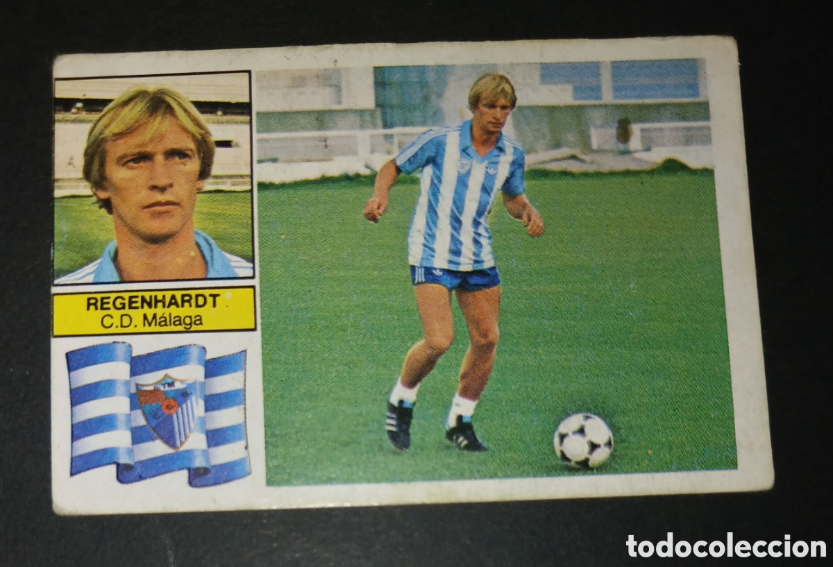Cromos de f&uacute;tbol: Cromo Regenhardt CD Malaga &Uacute;ltimo Fichaje 20 Ediciones Este 1982-1983 (82-83) Nunca Pegado Sin Pegar