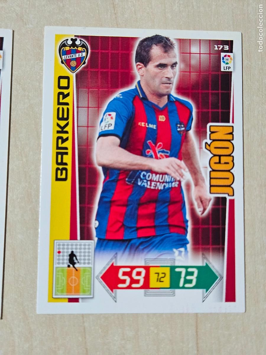 Cromos de f&uacute;tbol: FICHA N&ordm; 173 BARKERO - ADRENALYN 12 13 - PANINI 2012 -13 - CROMO - LEVANTE