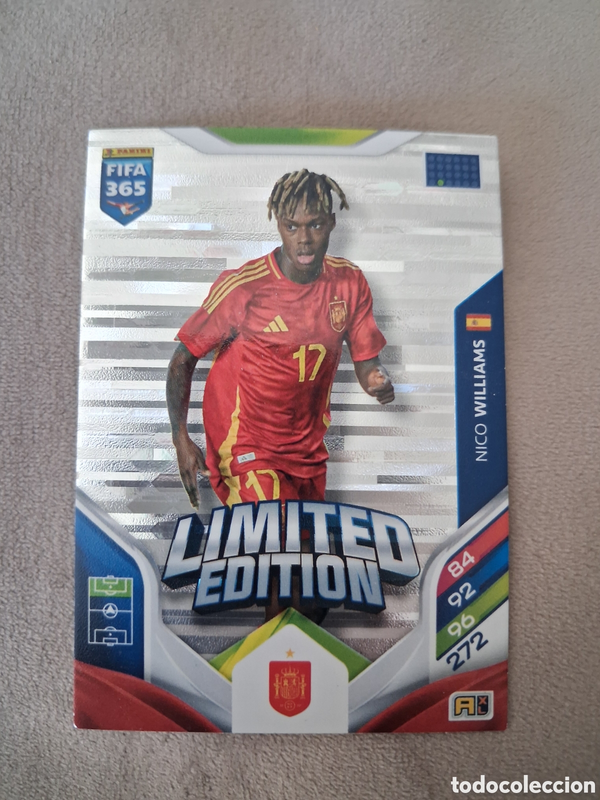 Cromos de f&uacute;tbol: Nico Williams Limited Edition Espa&ntilde;a FIFA 365