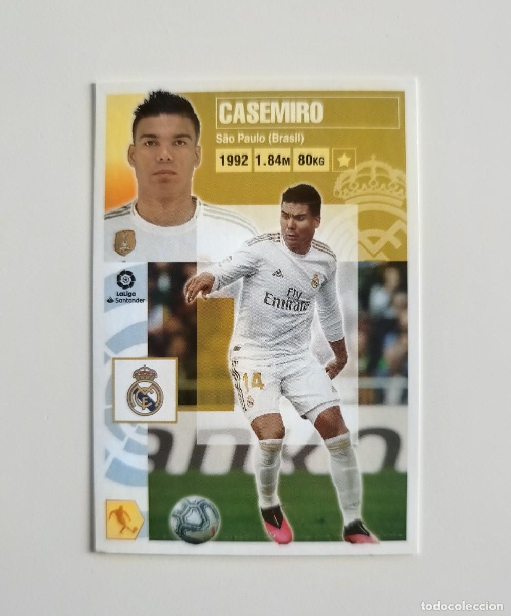 Cromos de f&uacute;tbol: Casemiro 10 SIN PEGAR NUNCA PEGADO Real Madrid CF Liga Ediciones Este 20 21 / 2020 2021