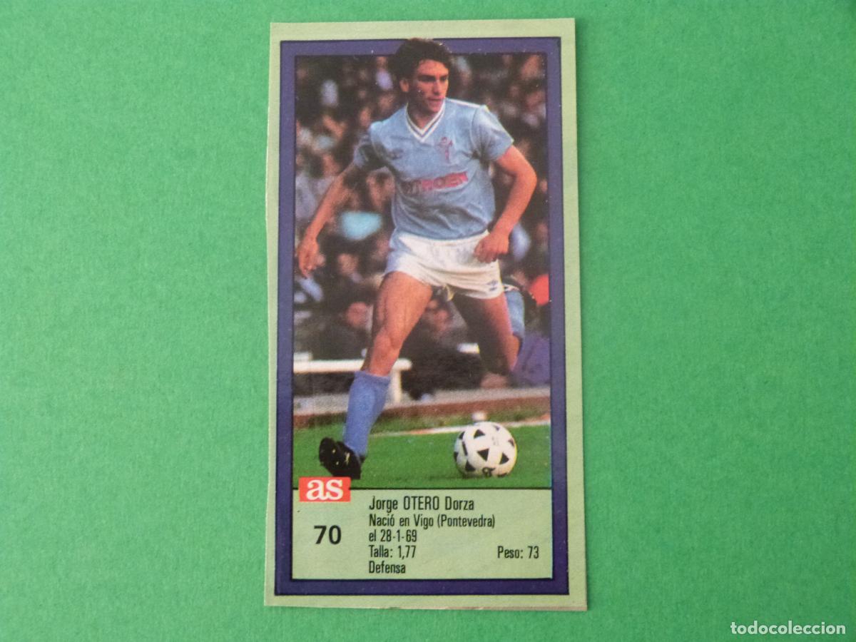 Figurine di Calcio: CROMO FUTBOL OTERO CELTA DE VIGO RECORTADO N&ordm; 70 ASES DE LA LIGA 1989-1990/89-90 DIARIO AS