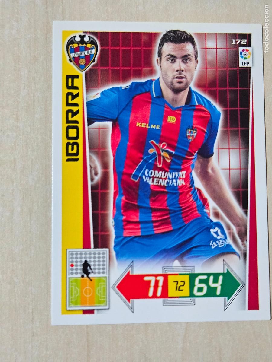 Figurine di Calcio: FICHA N&ordm; 172 IBORRA - ADRENALYN 12 13 - PANINI 2012 -13 - CROMO - LEVANTE