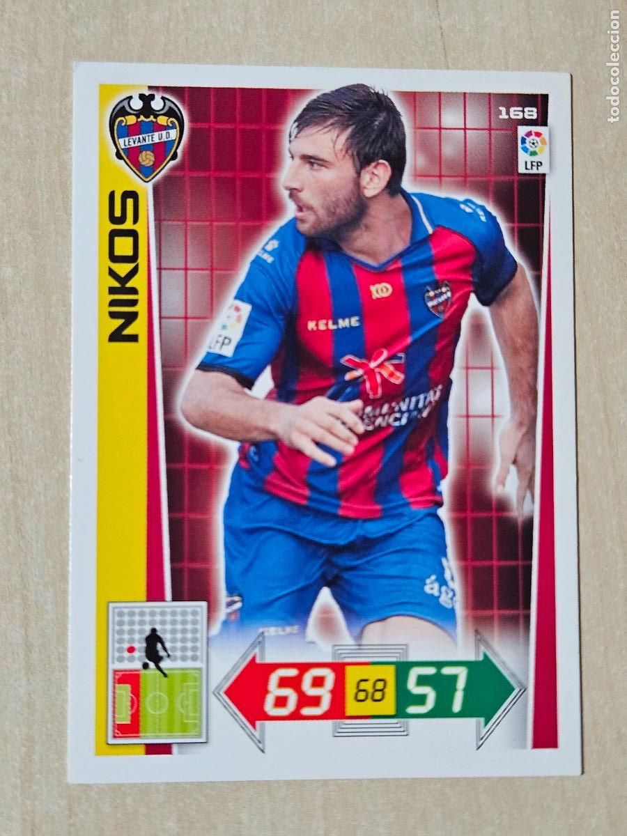 Cartes &agrave; collectionner de Football: FICHA N&ordm; 168 NIKOS - ADRENALYN 12 13 - PANINI 2012 -13 - CROMO - LEVANTE
