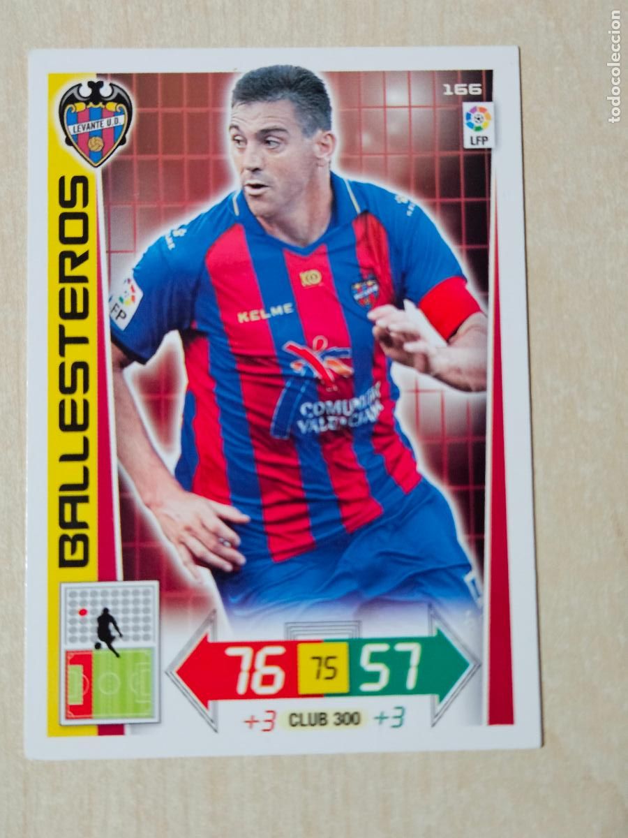Cartes &agrave; collectionner de Football: FICHA N&ordm; 166 BALLESTEROS - ADRENALYN 12 13 - PANINI 2012 -13 - CROMO - LEVANTE