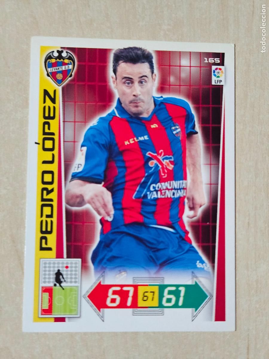 Cromos de f&uacute;tbol: FICHA N&ordm; 165 PEDRO LOPEZ - ADRENALYN 12 13 - PANINI 2012 -13 - CROMO - LEVANTE