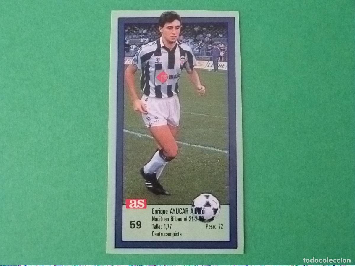 Cromos de f&uacute;tbol: CROMO FUTBOL AYUCAR C.D.CASTELLON RECORTADO N&ordm; 59 ASES DE LA LIGA 1989-1990/89-90 DIARIO AS