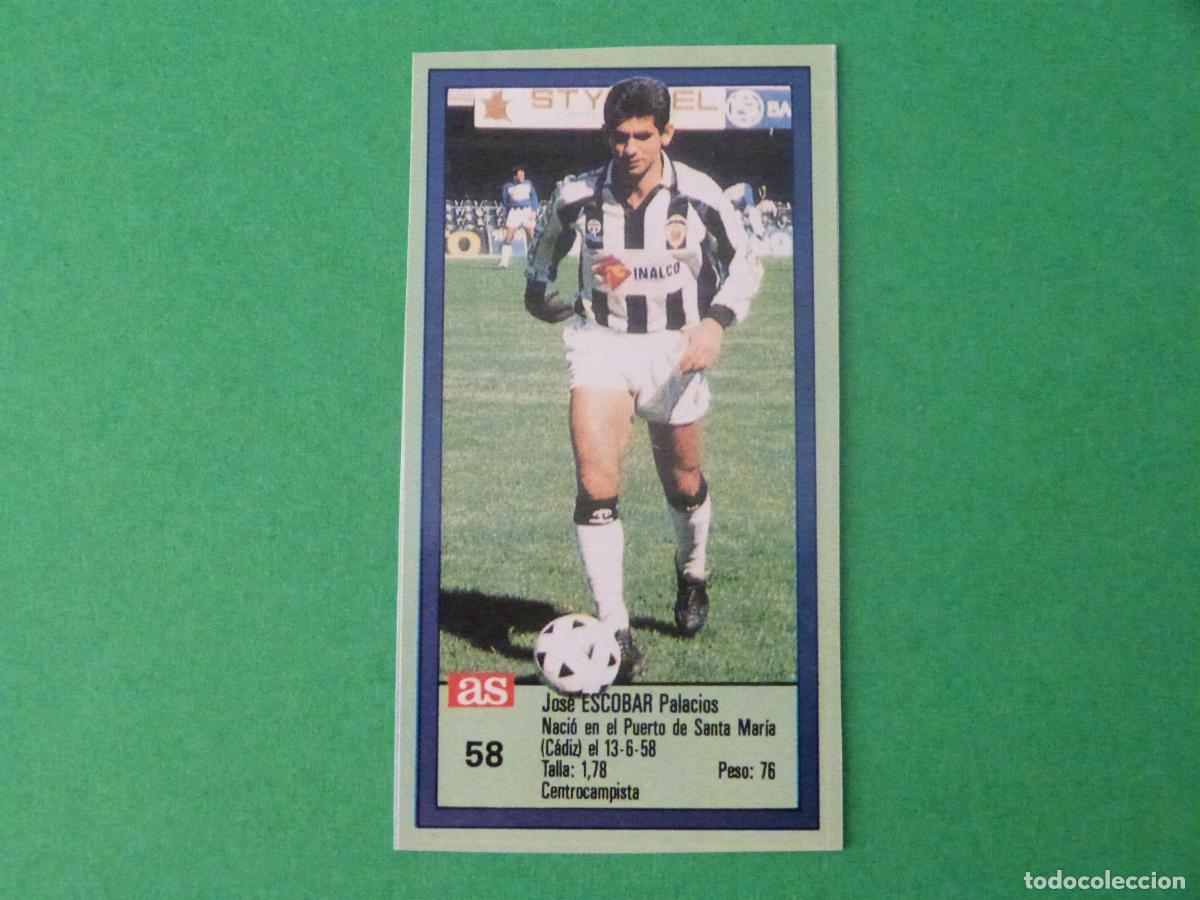 Cromos de f&uacute;tbol: CROMO FUTBOL ESCOBAR C.D.CASTELLON RECORTADO N&ordm; 58 ASES DE LA LIGA 1989-1990/89-90 DIARIO AS