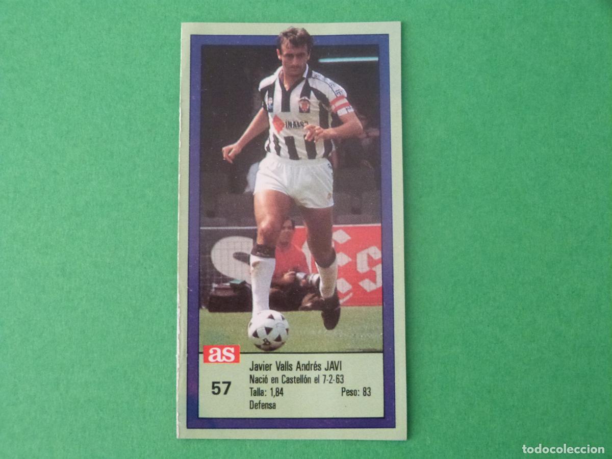 Cromos de f&uacute;tbol: CROMO FUTBOL JAVI C.D.CASTELLON RECORTADO N&ordm; 57 ASES DE LA LIGA 1989-1990/89-90 DIARIO AS