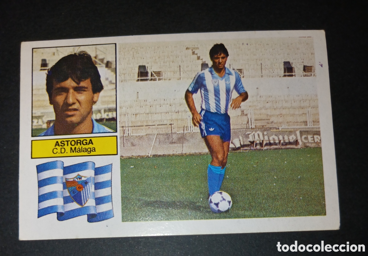 Cromos de f&uacute;tbol: Cromo Astorga CD M&aacute;laga Ediciones Este Liga 1982-1983 (82-83) Nunca Pegado Sin Pegar