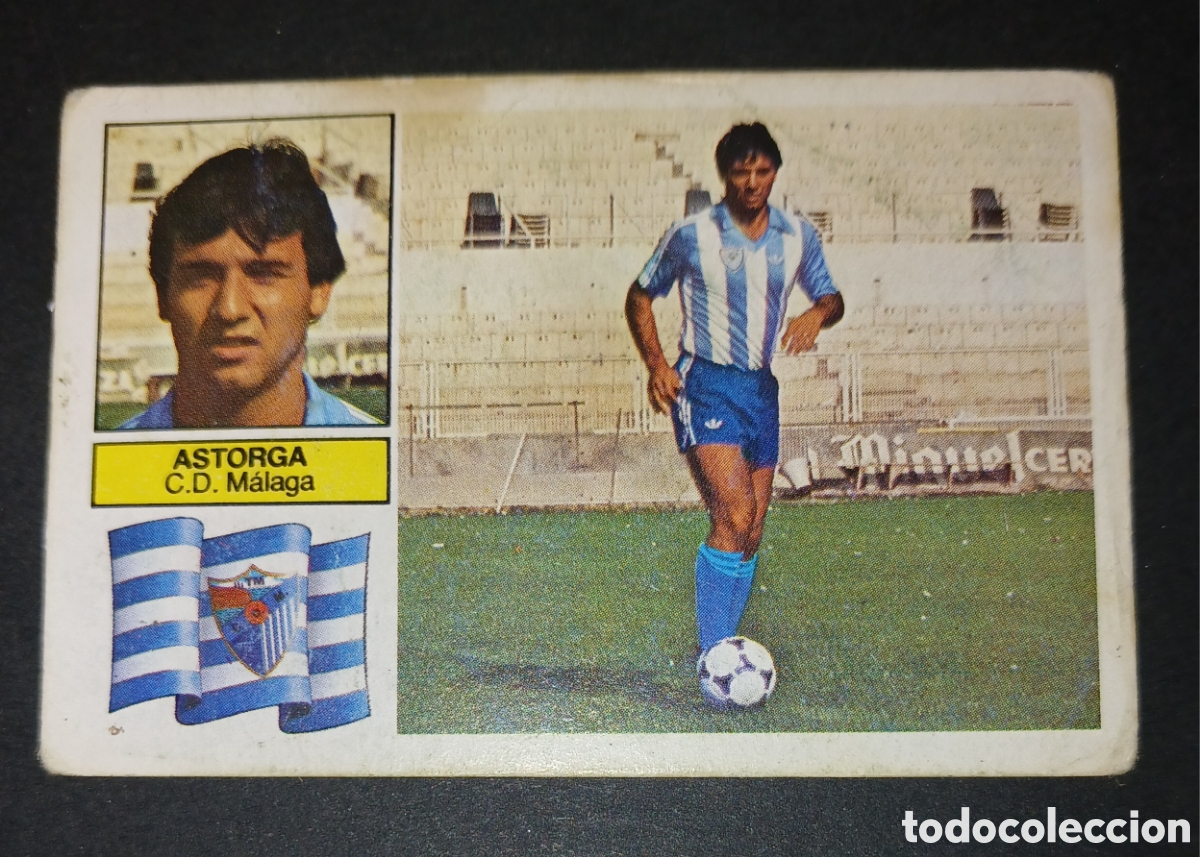Cromos de f&uacute;tbol: Cromo Astorga CD M&aacute;laga Ediciones Este Liga 1982-1983 (82-83) Nunca Pegado Sin Pegar