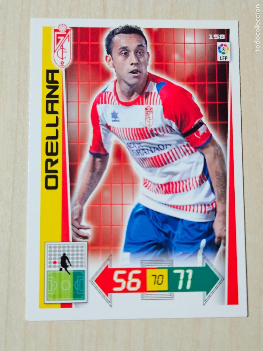 Cromos de f&uacute;tbol: FICHA N&ordm; 158 ORELLANA - ADRENALYN 12 13 - PANINI 2012 -13 - CROMO - GRANADA