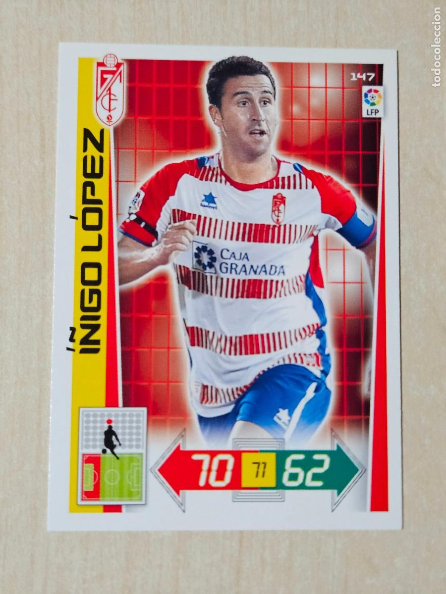 Cromos de f&uacute;tbol: FICHA N&ordm; 147 I&Ntilde;IGO LOPEZ - ADRENALYN 12 13 - PANINI 2012 -13 - CROMO - GRANADA