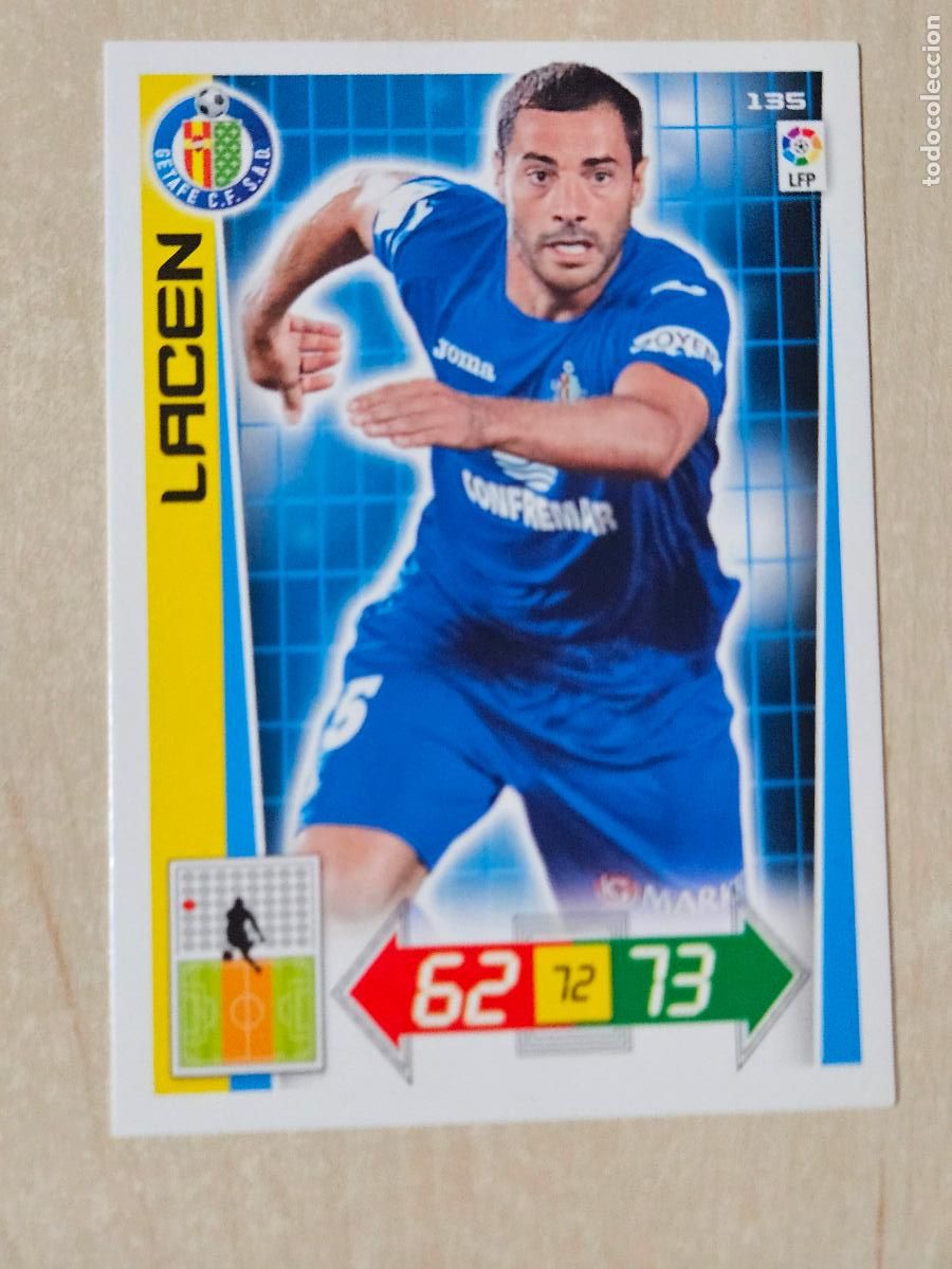 Cromos de f&uacute;tbol: FICHA N&ordm; 135 LACEN - ADRENALYN 12 13 - PANINI 2012 -13 - CROMO - GETAFE