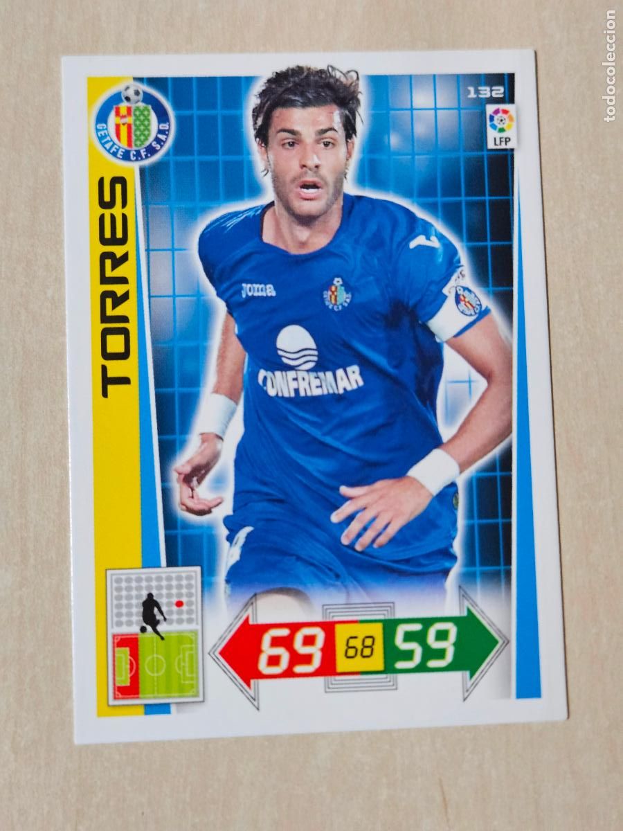 Cromos de f&uacute;tbol: FICHA N&ordm; 132 TORRES - ADRENALYN 12 13 - PANINI 2012 -13 - CROMO - GETAFE