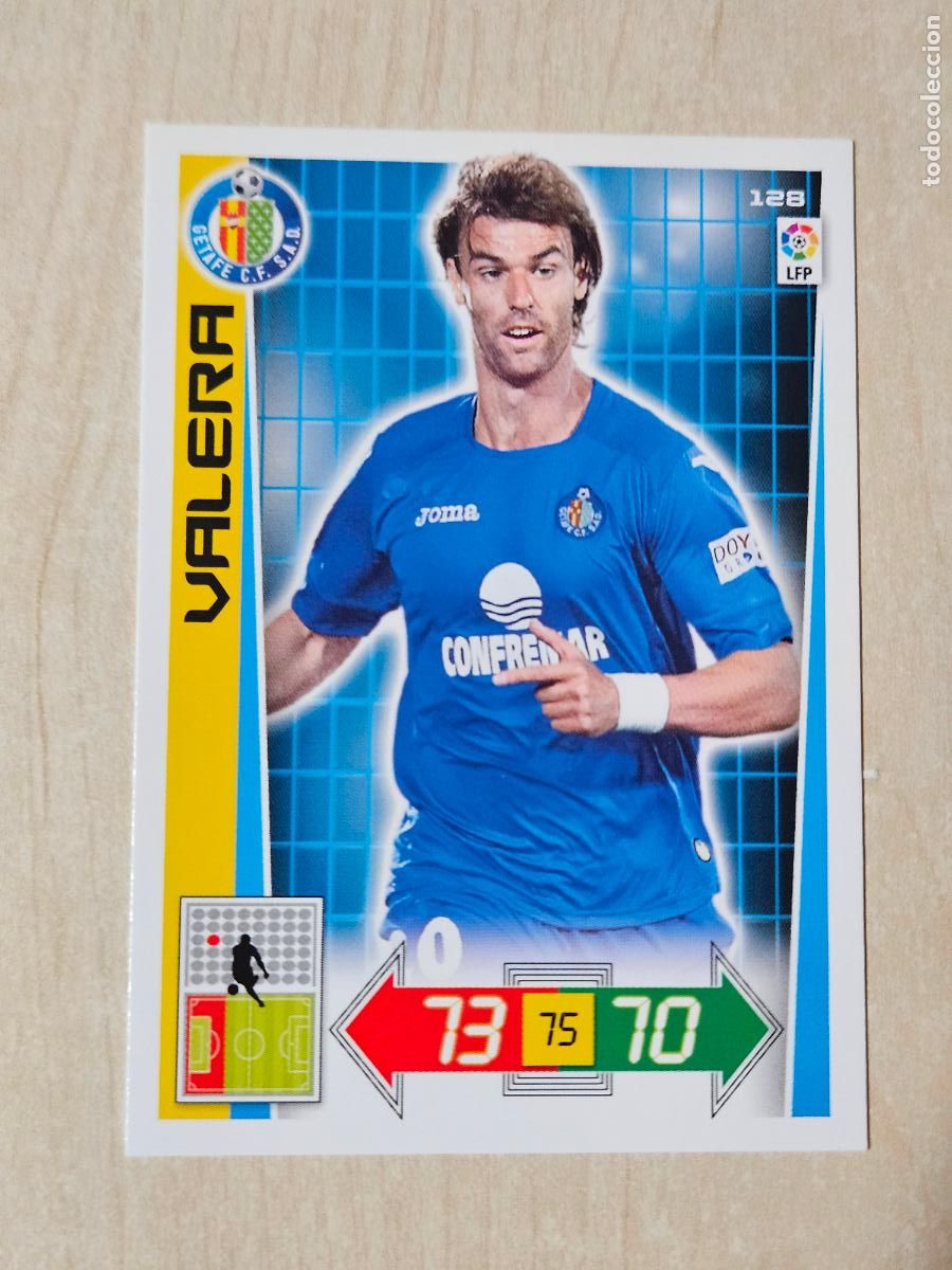 Cromos de f&uacute;tbol: FICHA N&ordm; 128 VALERA - ADRENALYN 12 13 - PANINI 2012 -13 - CROMO - GETAFE