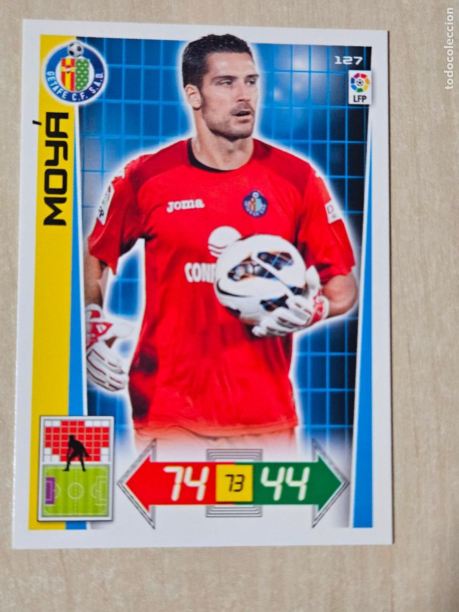 Cromos de f&uacute;tbol: FICHA N&ordm; 127 MOYA - ADRENALYN 12 13 - PANINI 2012 -13 - CROMO - GETAFE