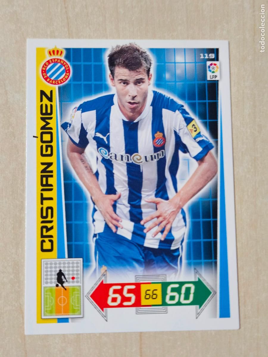 Cromos de f&uacute;tbol: FICHA N&ordm; 119 CRISTIAN GOMEZ - ADRENALYN 12 13 - PANINI 2012 -13 - CROMO - ESPANYOL