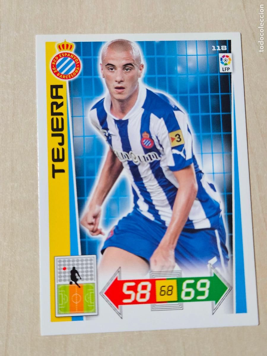Cromos de f&uacute;tbol: FICHA N&ordm; 118 TEJERA - ADRENALYN 12 13 - PANINI 2012 -13 - CROMO - ESPANYOL