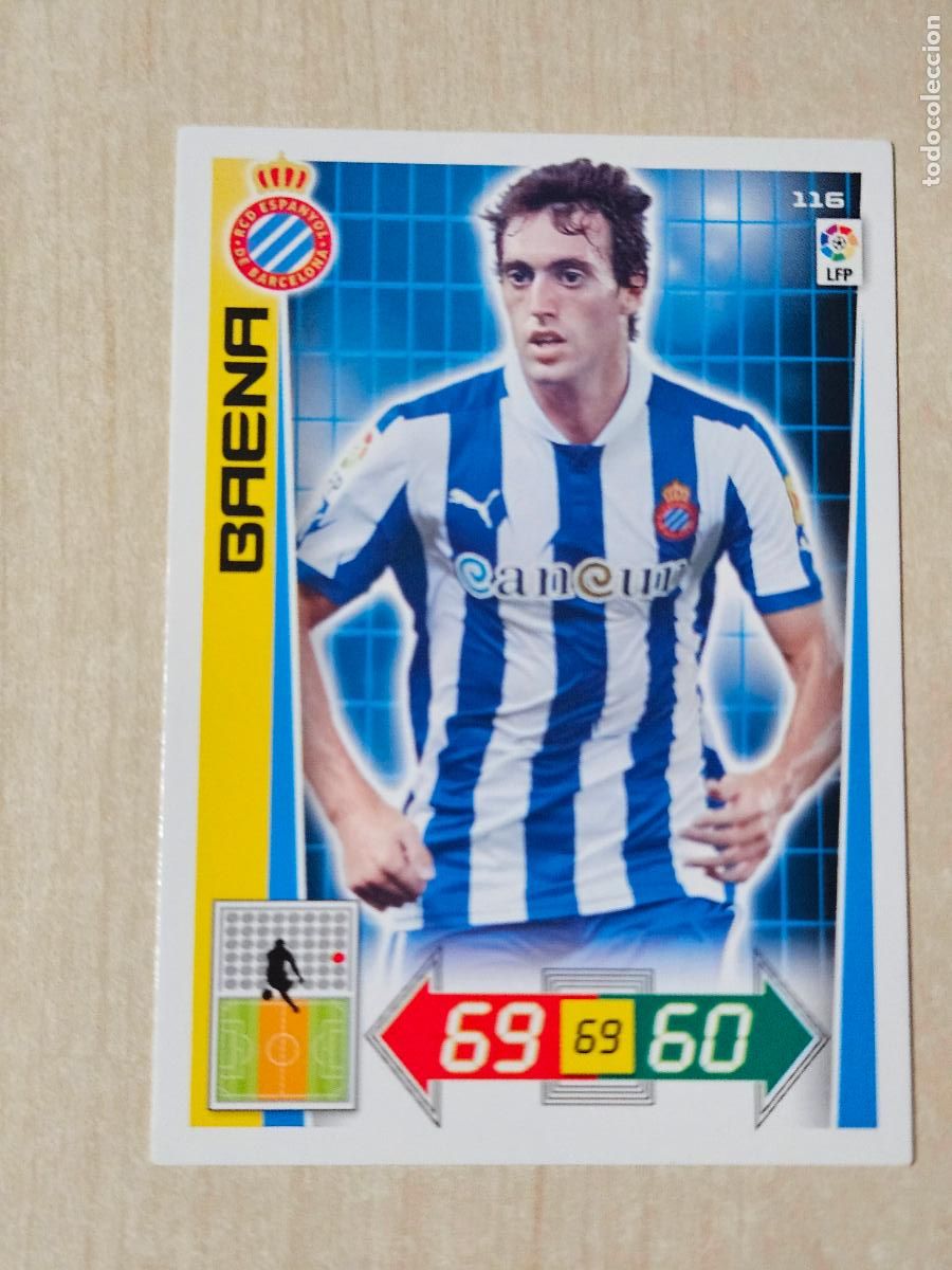 Cromos de f&uacute;tbol: FICHA N&ordm; 116 BAENA - ADRENALYN 12 13 - PANINI 2012 -13 - CROMO - ESPANYOL