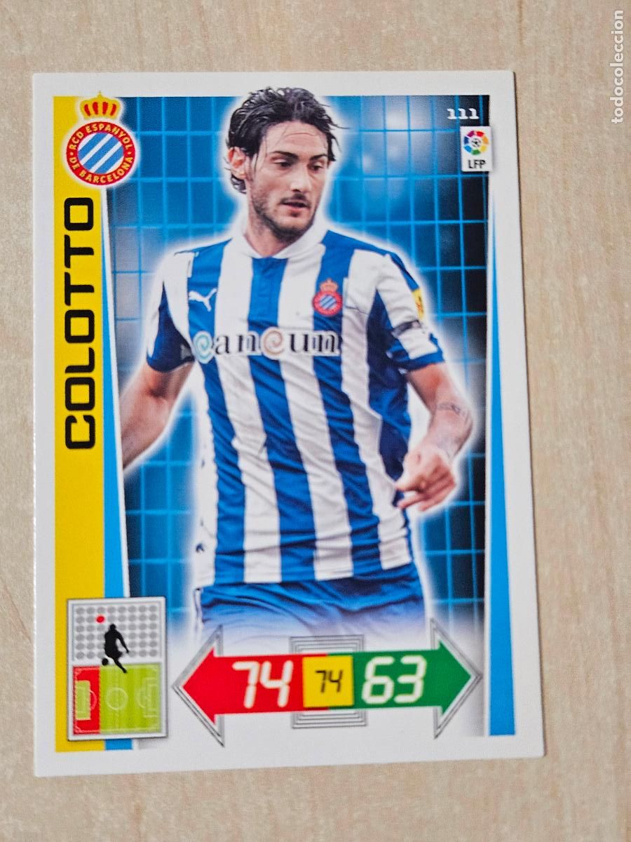 Cromos de f&uacute;tbol: FICHA N&ordm; 111 COLOTTO - ADRENALYN 12 13 - PANINI 2012 -13 - CROMO - ESPANYOL