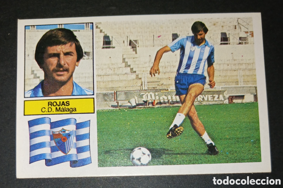 Cromos de f&uacute;tbol: CROMO ROJAS - C.D. M&Aacute;LAGA - EDICIONES ESTE LIGA 1982-83 / 1982-1983 - SIN PEGAR - NUNCA PEGADO