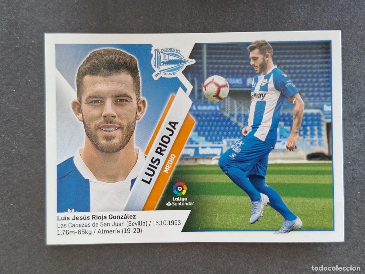 Cromos de f&uacute;tbol: L2 LUIS RIOJA DEPORTIVO ALAVES LIGA ESTE 2019 2020 19 20 NUNCA PEGADO SIN PEGAR