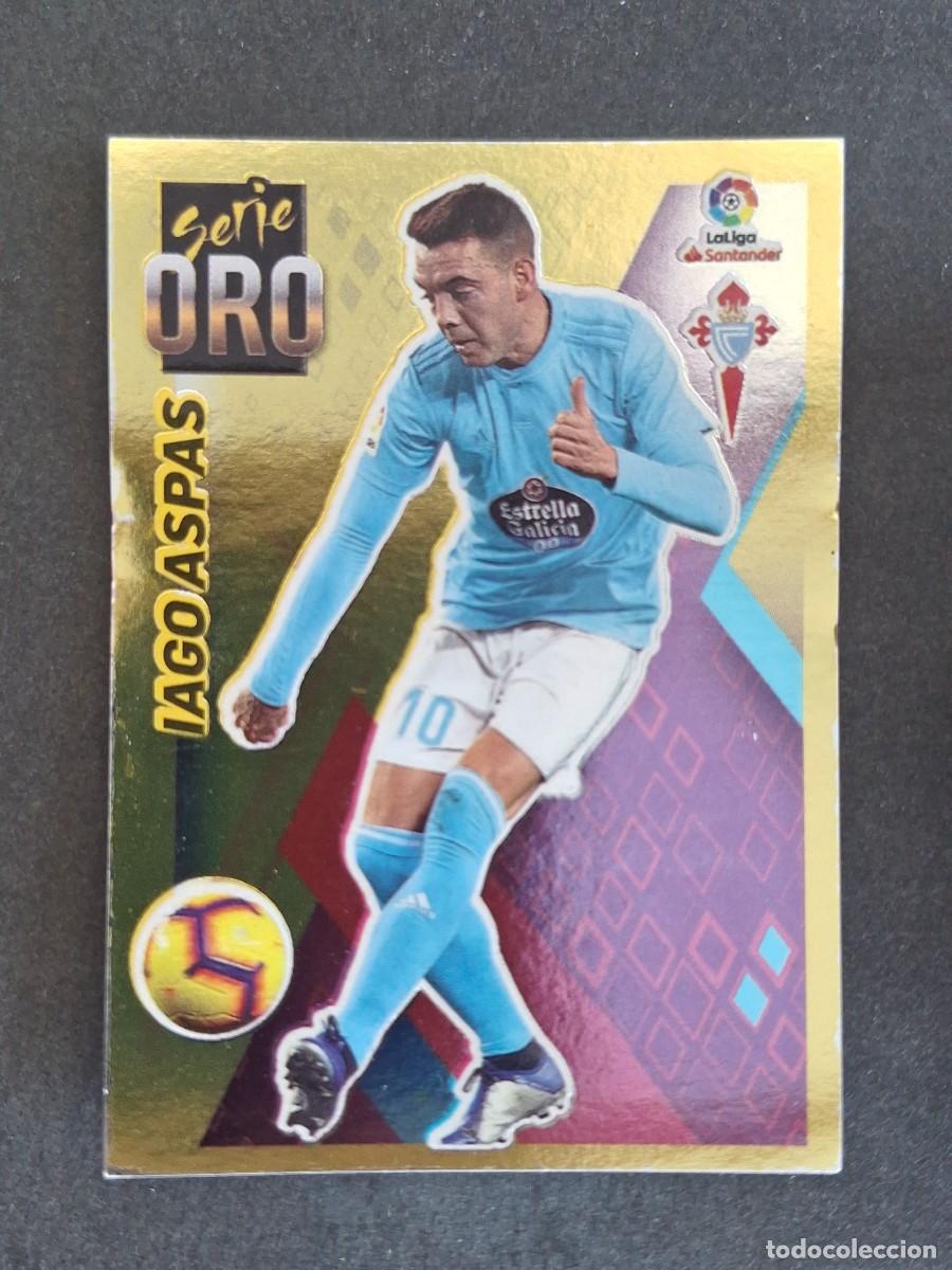 Cromos de f&uacute;tbol: L2 IAGO ASPAS CELTA DE VIGO SERIE ORO LIGA ESTE 2019 2020 19 20 NUNCA PEGADO SIN PEGAR