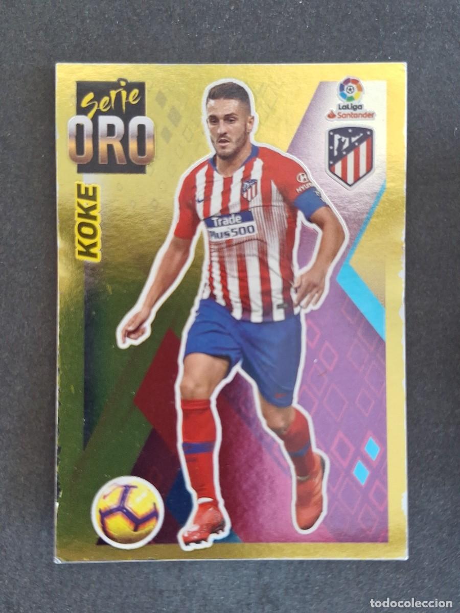 Cromos de f&uacute;tbol: L2 KOKE ATLETICO DE MADRID SERIE ORO LIGA ESTE 2019 2020 19 20 NUNCA PEGADO SIN PEGAR