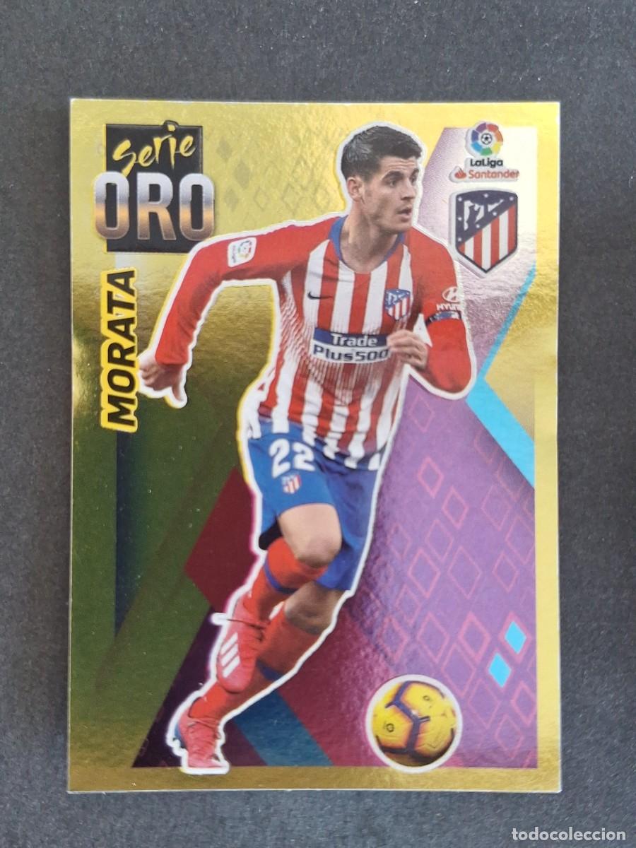 Cromos de f&uacute;tbol: L2 MORATA ATLETICO DE MADRID SERIE ORO LIGA ESTE 2019 2020 19 20 NUNCA PEGADO SIN PEGAR