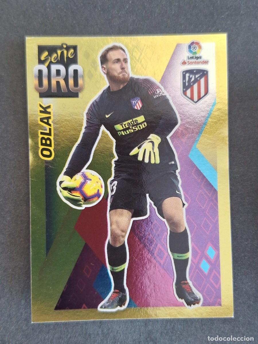 Cromos de f&uacute;tbol: L2 OBLAK ATLETICO DE MADRID SERIE ORO LIGA ESTE 2019 2020 19 20 NUNCA PEGADO SIN PEGAR