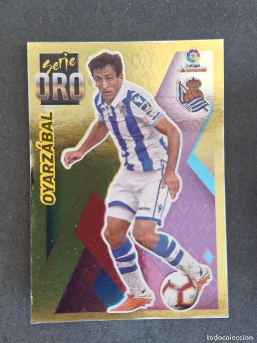 Cromos de f&uacute;tbol: L2 OYARZABAL REAL SOCIEDAD SERIE ORO LIGA ESTE 2019 2020 19 20 NUNCA PEGADO SIN PEGAR