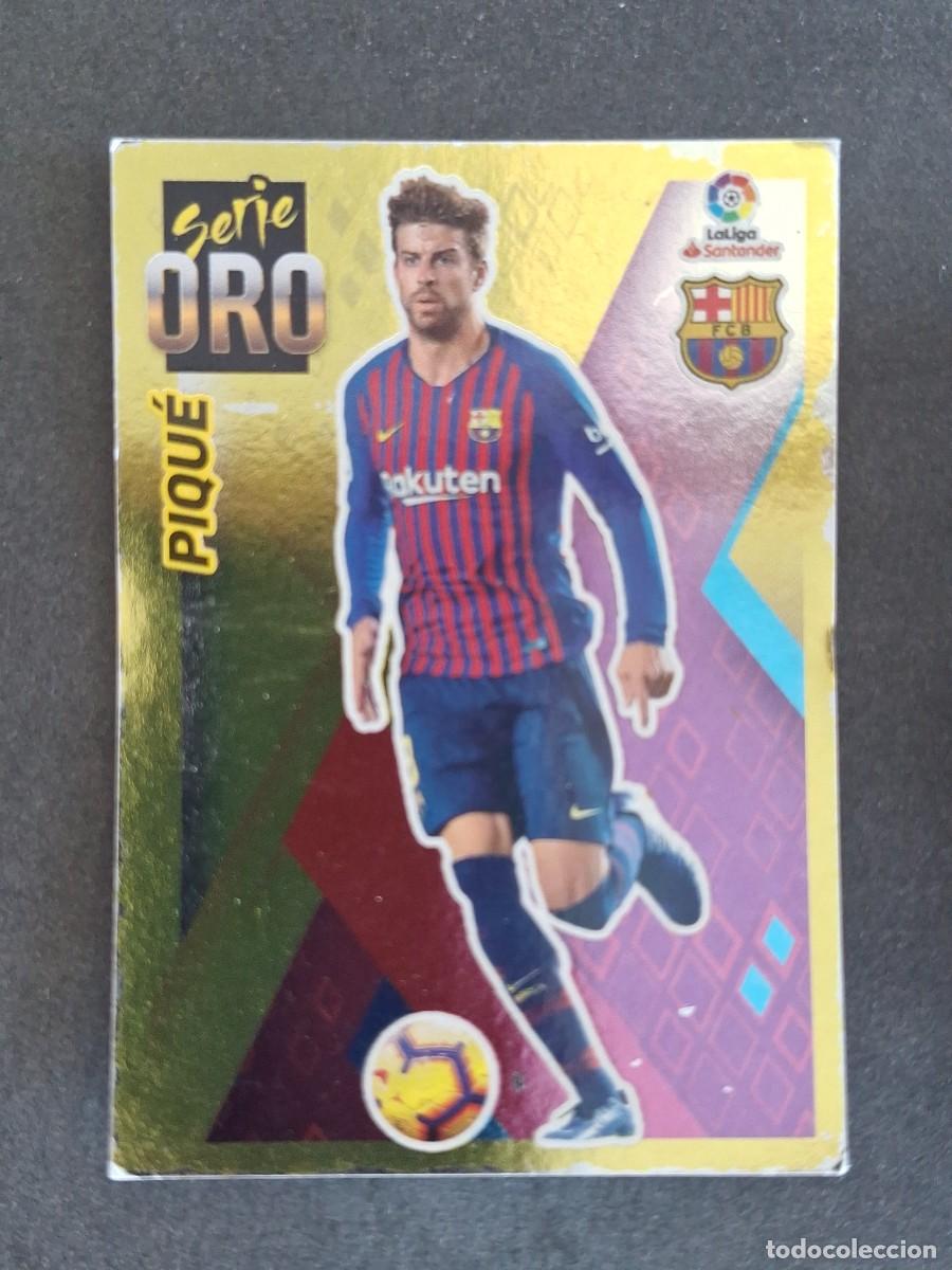 Cromos de f&uacute;tbol: L2 PIQUE F. C. BARCELONA SERIE ORO LIGA ESTE 2019 2020 19 20 NUNCA PEGADO SIN PEGAR