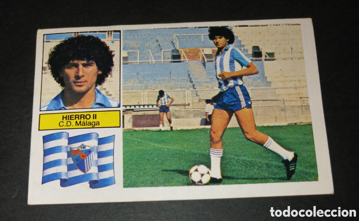 Fu&szlig;ball-Sticker: CROMO HIERRO II CD M&Aacute;LAGA EDICIONES ESTE LIGA 1982 83 1982 1983 SIN PEGAR NUNCA PEGADO