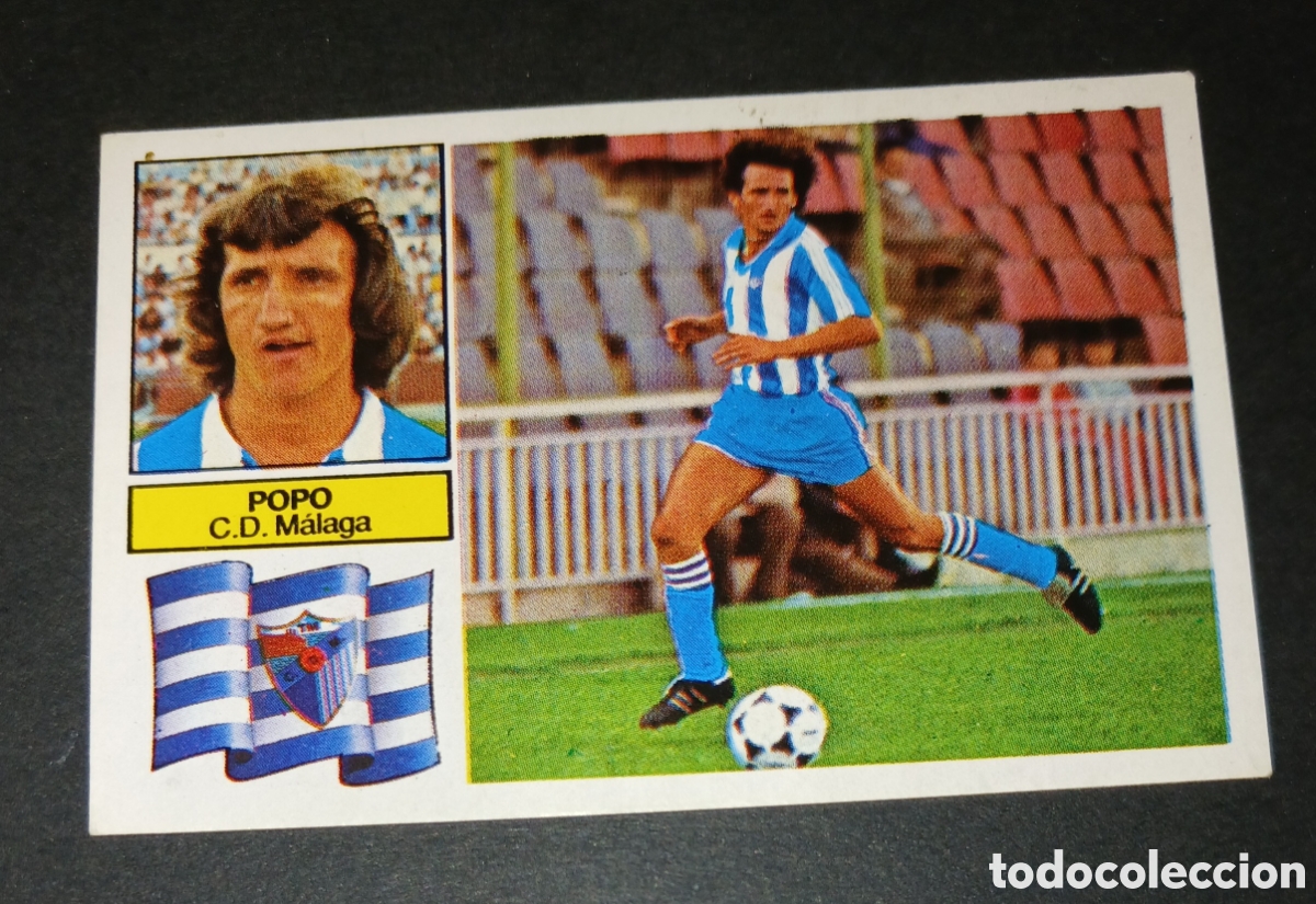 Figurine di Calcio: CROMO POPO CD M&Aacute;LAGA EDICIONES ESTE LIGA 1982 83 1982 1983 SIN PEGAR NUNCA PEGADO
