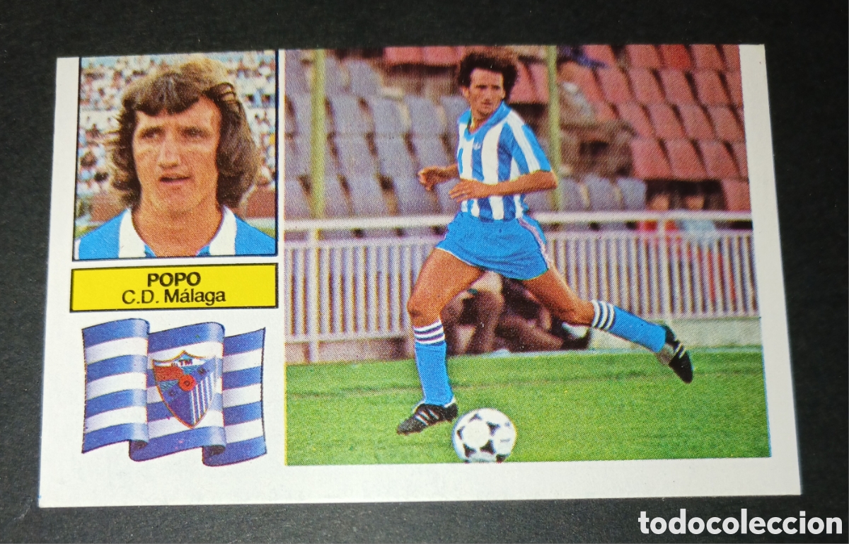Cromos de f&uacute;tbol: CROMO POPO CD M&Aacute;LAGA EDICIONES ESTE LIGA 1982 83 1982 1983 SIN PEGAR NUNCA PEGADO