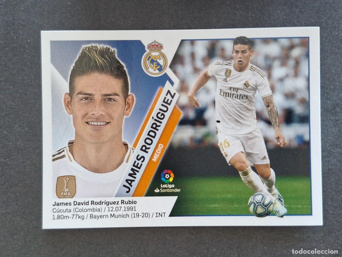 Cromos de f&uacute;tbol: L2 JAMES RODRIGUEZ REAL MADRID COLOCA LIGA ESTE 2019 2020 19 20 NUNCA PEGADO SIN PEGAR