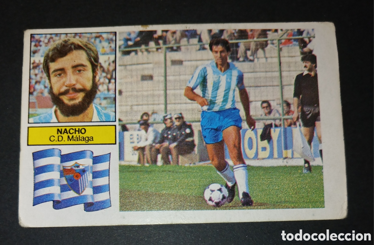 Cromos de f&uacute;tbol: CROMO NACHO CD M&Aacute;LAGA EDICIONES ESTE LIGA 1982 83 1982 1983 SIN PEGAR NUNCA PEGADO