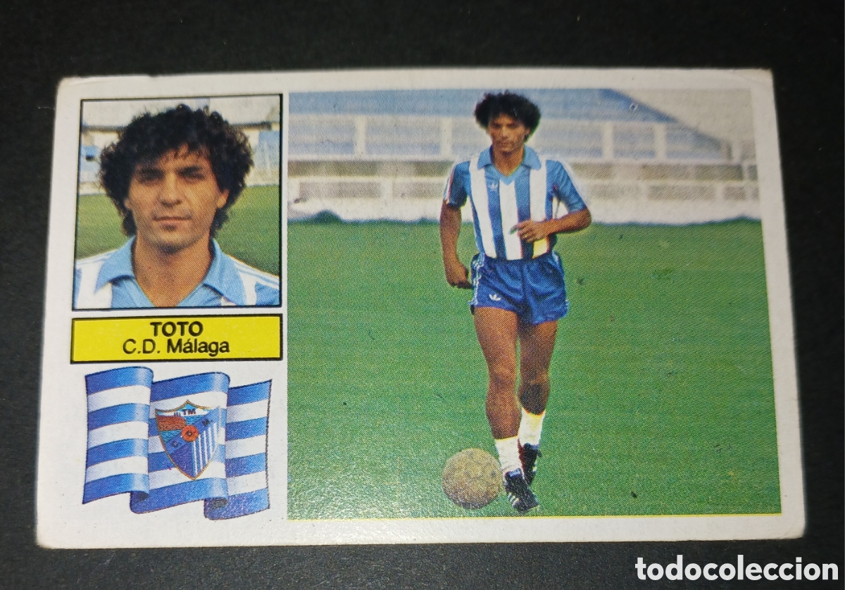 Cromos de f&uacute;tbol: CROMO TOTO CD M&Aacute;LAGA EDICIONES ESTE LIGA 1982 83 1982 1983 ULTIMO FICHAJE SIN PEGAR NUNCA PEGADO