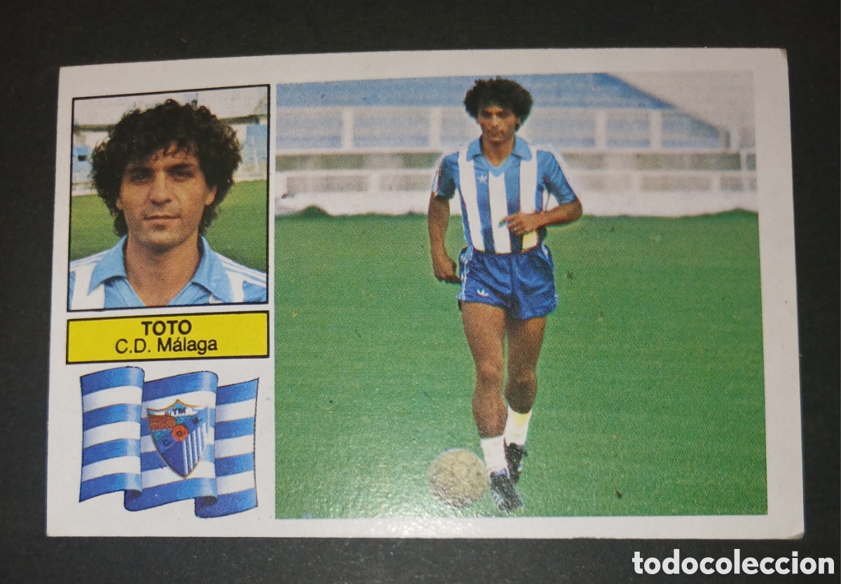 Cromos de f&uacute;tbol: CROMO TOTO CD M&Aacute;LAGA EDICIONES ESTE LIGA 1982 83 1982 1983 ULTIMO FICHAJE SIN PEGAR NUNCA PEGADO
