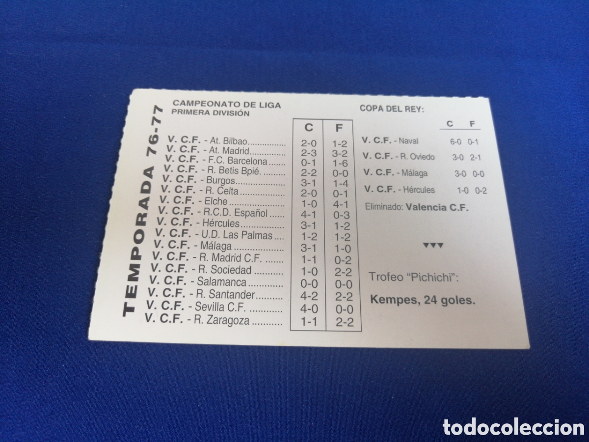Cromos de f&uacute;tbol: HISTORIA DEL VALENCIA CF - DIARIO LAS PROVINCIAS - 1994 -
