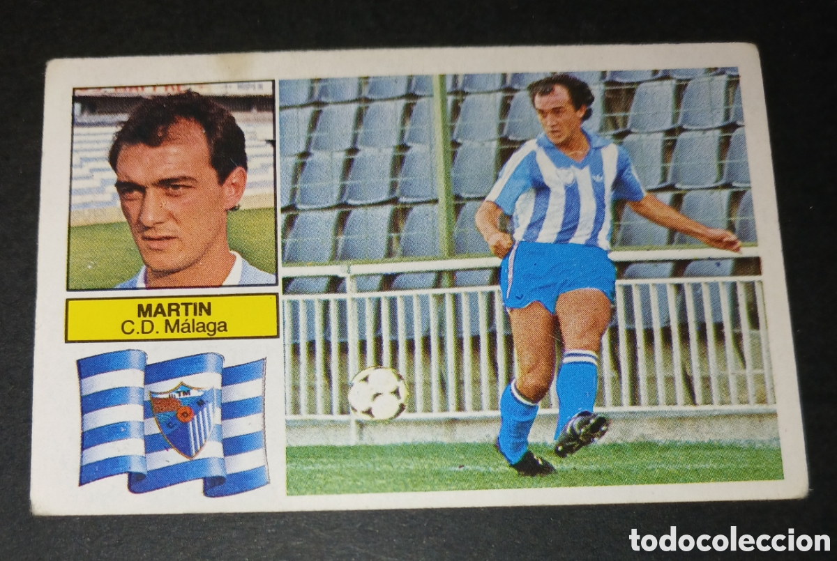 Cromos de f&uacute;tbol: CROMO MARTIN CD M&Aacute;LAGA EDICIONES ESTE LIGA 1982 83 1982 1983 SIN PEGAR NUNCA PEGADO