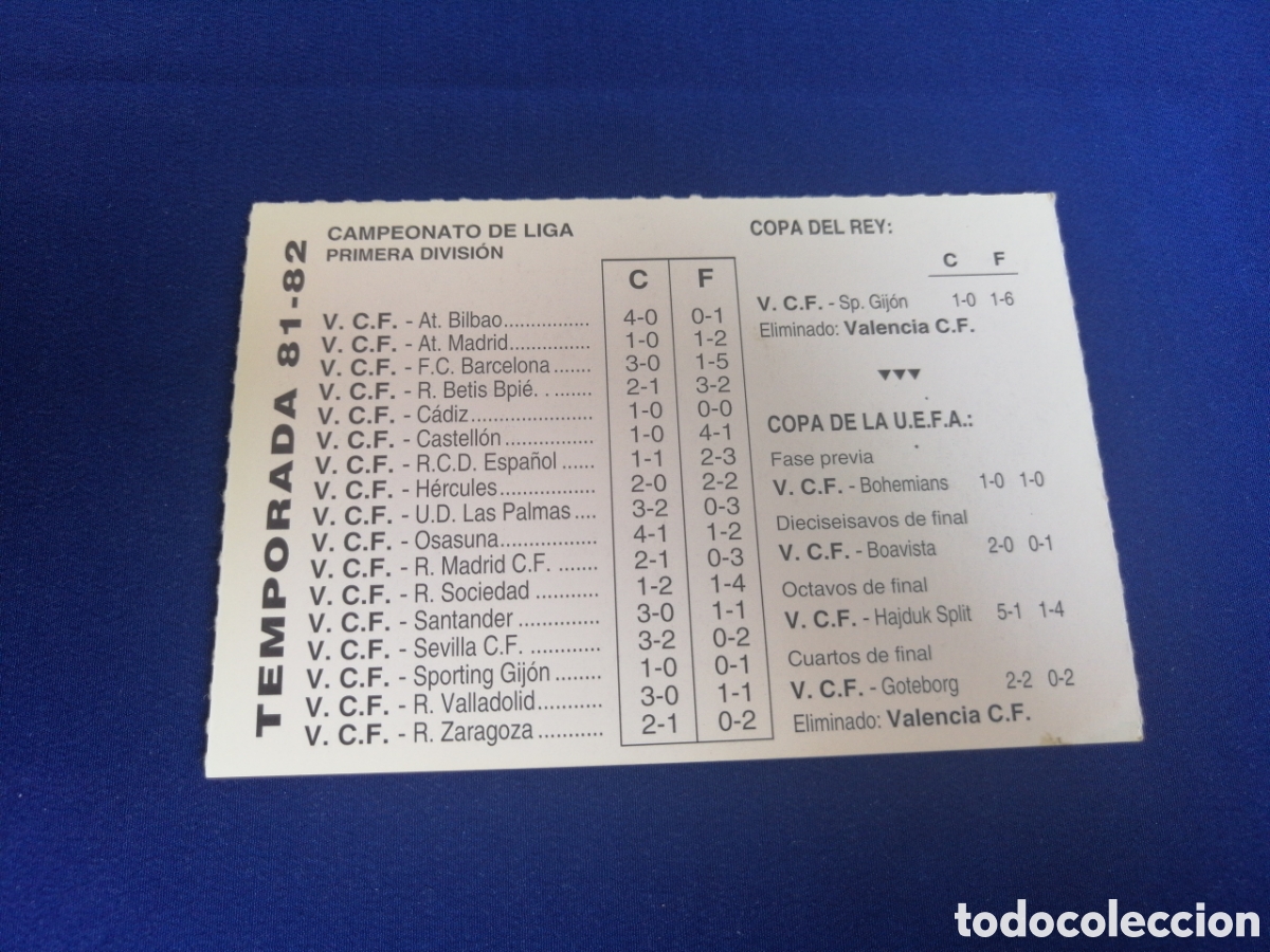 Cromos de f&uacute;tbol: HISTORIA DEL VALENCIA CF - DIARIO LAS PROVINCIAS - 1994 -