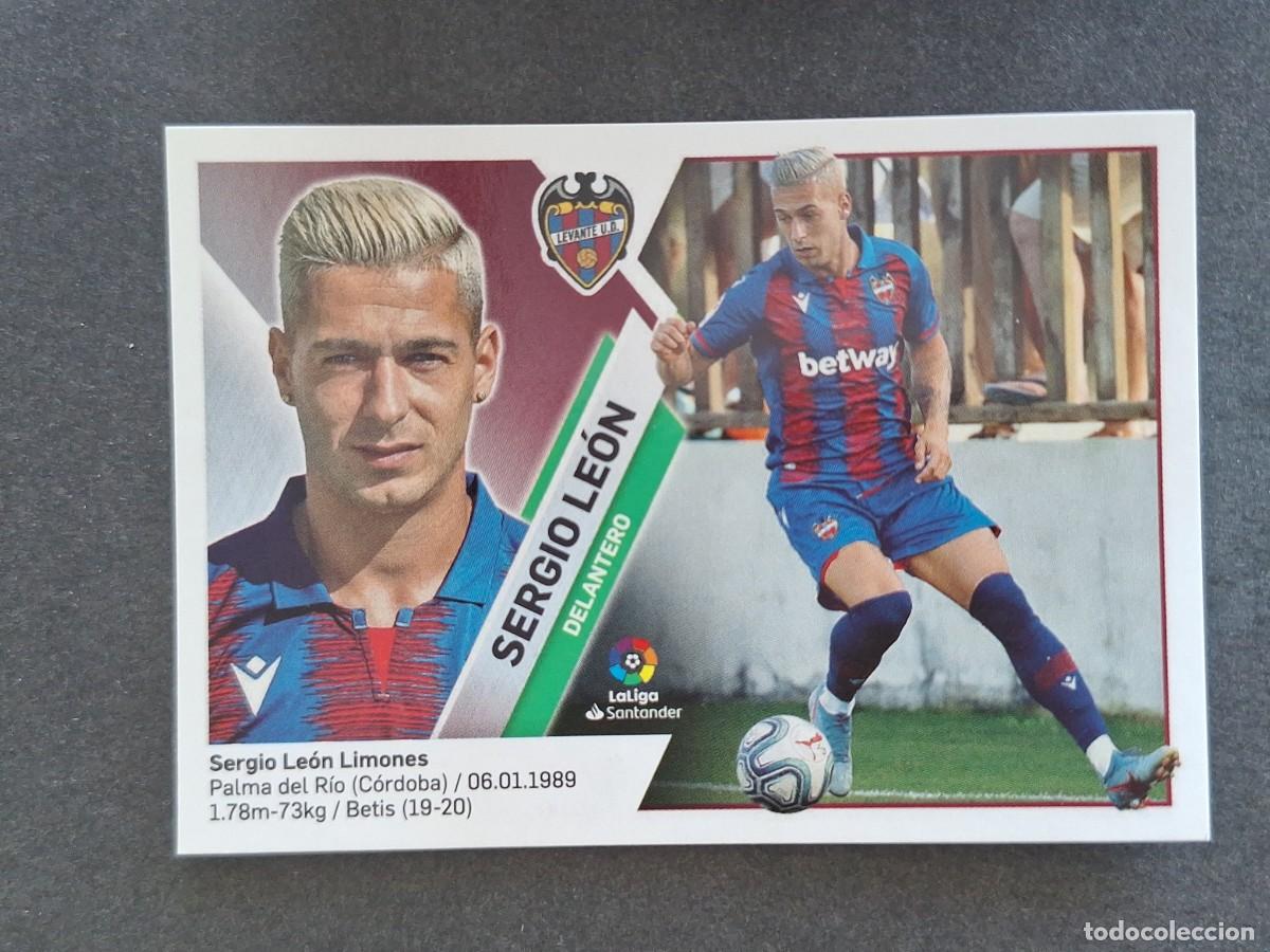 Cromos de f&uacute;tbol: L2 SERGIO LEON LEVANTE U. D. FICHAJE 7 LIGA ESTE 2019 2020 19 20 NUNCA PEGADO SIN PEGAR