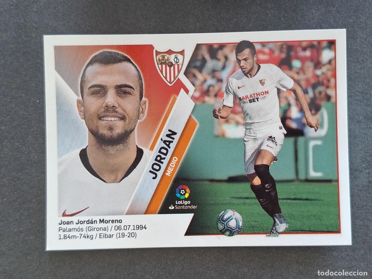 Cromos de f&uacute;tbol: L2 JORDAN SEVILLA F. C. FICHAJE 8 LIGA ESTE 2019 2020 19 20 NUNCA PEGADO SIN PEGAR