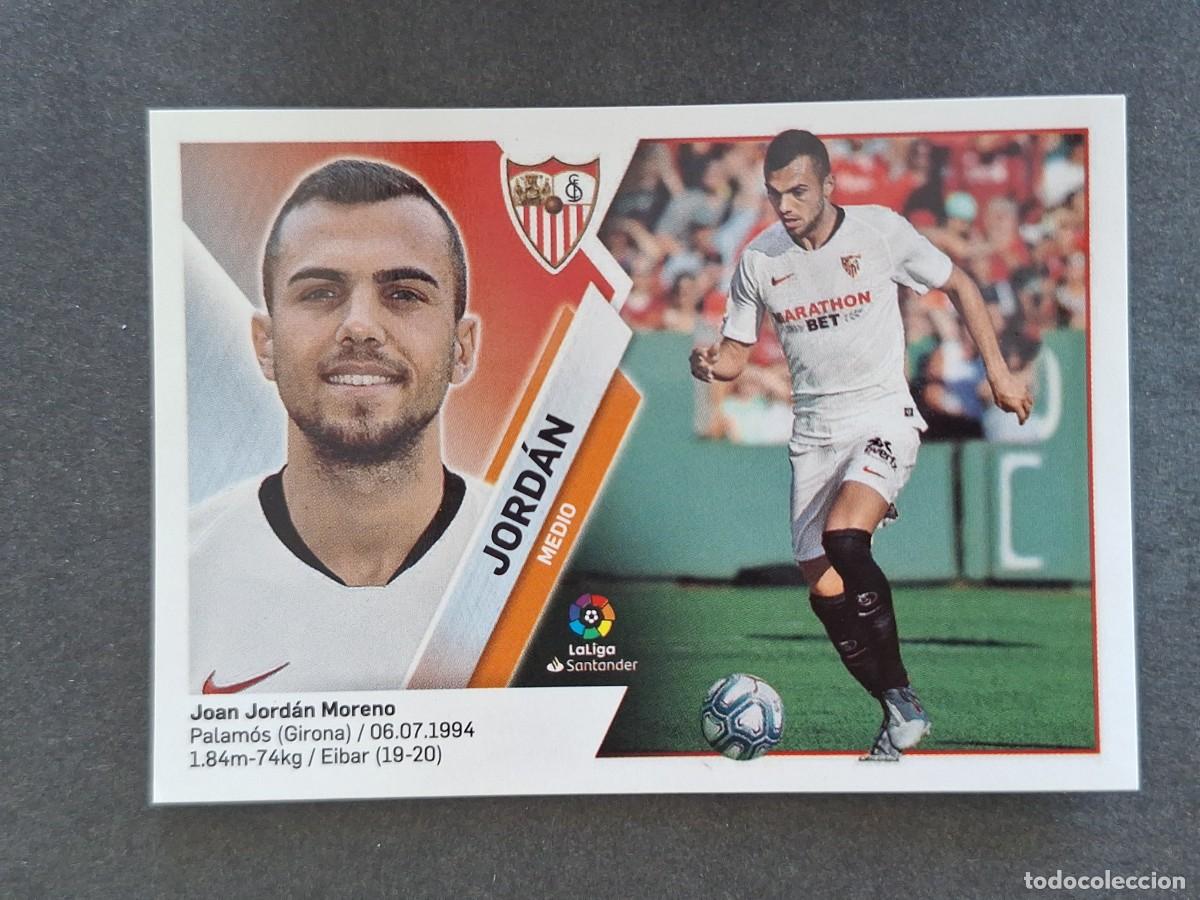 Cromos de f&uacute;tbol: L2 JORDAN SEVILLA F. C. FICHAJE 8 LIGA ESTE 2019 2020 19 20 NUNCA PEGADO SIN PEGAR