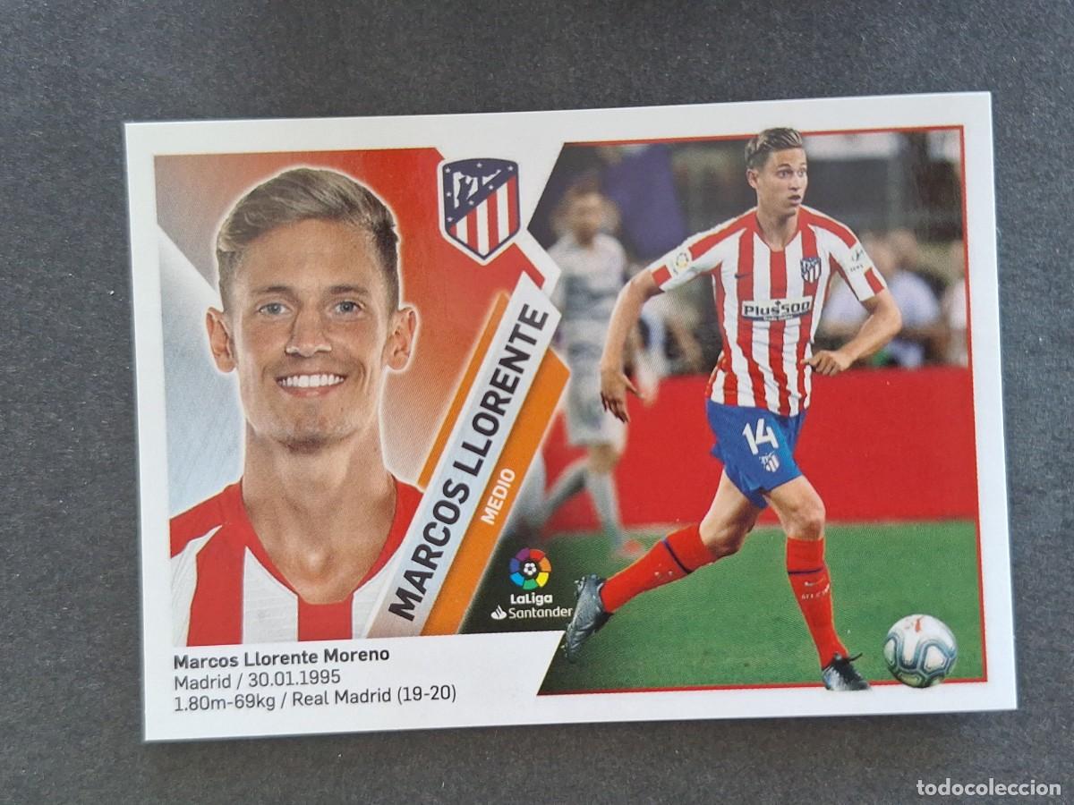 Cromos de f&uacute;tbol: L2 MARCOS LLORENTE ATLETICO DE MADRID FICHAJE 9 LIGA ESTE 2019 2020 19 20 NUNCA PEGADO SIN PEGAR