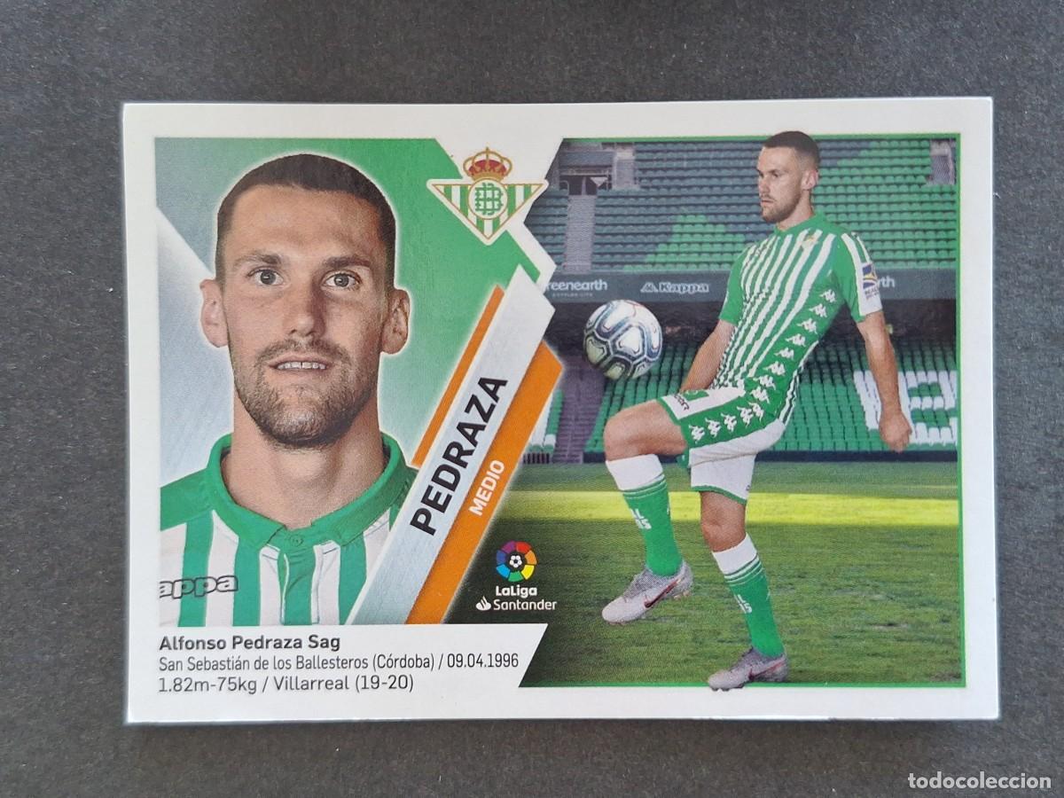 Cromos de f&uacute;tbol: L2 PEDRAZA REAL BETIS BALOMPIE FICHAJE 12 LIGA ESTE 2019 2020 19 20 NUNCA PEGADO SIN PEGAR